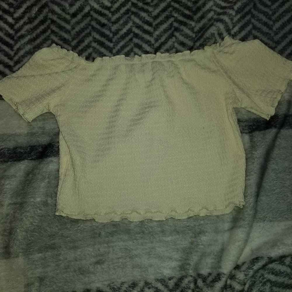 off the shoulder crop top